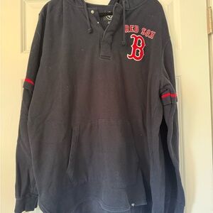 Men's Navy Red Sox Pullover Hoodie